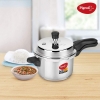Pigeon Pressure Cooker 3l Deluxe Outer Lid Aluminium Sap 102 - Ergonomic Sturdy Handle Thermal Efficiency Special Alloy Safety Plug
