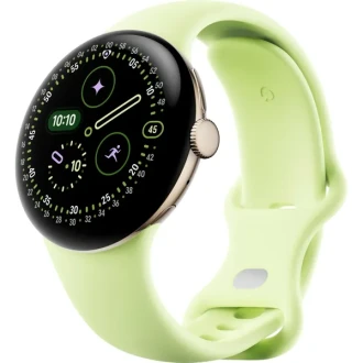 Google Pixel Watch 4 Wi-Fi 41mm - Champagne Gold with Lemongrass Active Band