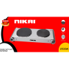 Nikai Hot Plate 188MM Double Steel Body 2500W NKTOE5N2 Overheat Protection System Power Indicator Light Adjustable Thermostat Control