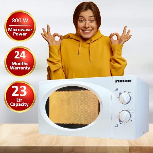 Nikai Microwave 23L Manual 5 Power Levels 800W Nmo2309Mw 35 Mins Timer Defrost Settings Cooking End Signal Pull Handle Door 3 Nikai Microwave 23L Manual 5 Power Levels 800W Nmo2309Mw 35 Mins Timer Defrost Settings Cooking End Signal Pull Handle Door