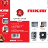 Nikai Oven Electric 40l with Rosting Function 3 Knobs Control 1500w NT40RZ 60 Mins Timer Stainless Steel Heating Elements Inner Light Single Glass Panel