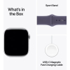 Apple Watch Series 11 46mm Silver Aluminium Case GPS Sport Band - Purple Fog
