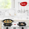 Pigeon Kitumbua Nonstick Paniyarakkal 9 Round  - 4 Mm Thickness Sturdy Cool Touch Handle Metal Spoon Friendly Sap 16273