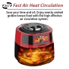 Nikai Airfryer 8L Manual 1300W NAF877A 30 Mins Timer Detachable Frying Basket Baking And Frying
