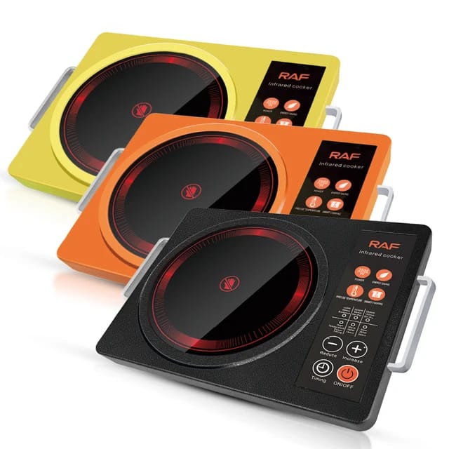 Raf Infrared Cooker Single 3500W Touch Control Cooking Stove Heating Radiant, Large Firepower, Pattern Cooking, Simple Operation R.8046 3 Raf Infrared Cooker Single 3500W Touch Control Cooking Stove Heating Radiant, Large Firepower, Pattern Cooking, Simple Operation R.8046