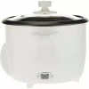 Frigidaire Rice Cooker 1.8L with Steamer 700W Glass Lid, Removable Non-Stick Inner Pot White FD8018S