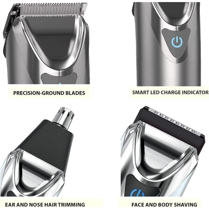 Wahl Lithium Ion Stainless Steel Trimmer 9818-727 3 Wahl Lithium Ion Stainless Steel Trimmer 9818-727