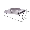 Nikai Hot Plate 188MM Single Steel Body 1500W NKTOE4N2 Overheat Protection System Power Indicator Light Adjustable Thermostat Control
