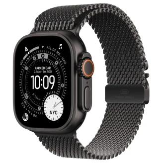 Apple Watch Ultra 3 49mm Black Titanium Case GPS + Cellular Milanese Loop