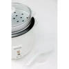 Frigidaire Rice Cooker 1.8L with Steamer 700W Glass Lid, Removable Non-Stick Inner Pot White FD8018S