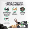 Dabur Herb'l Toothpaste Activated Charcoal Enriched with Activated Charcoal, For Healthy Gums & Strong Teeth, 150g with Brush - Set of 3 Pcs