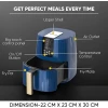 Nikai Airfryer 4l Digital 1250w Naf588d Precision Temperature Control, 7 Preset Cooking Programs, 360-Degree Air Circulation, One-Touch Operation