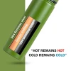 Pigeon Rush Thermos Flask 1000ml Green – Stainless Steel Sipper with Straw, Cleaner & Extra Cap Sap 16262