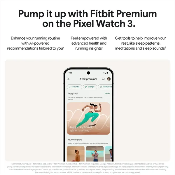 Google Pixel Watch 3 Wi-Fi 45Mm - Matte Black With Obsidian Active Band 12 Google Pixel Watch 3 Wi-Fi 45Mm - Matte Black With Obsidian Active Band