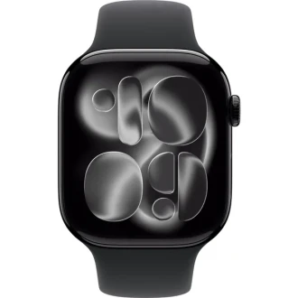 Apple Watch Series 11 46mm Jet Black Aluminium Case GPS Sport Band