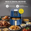 Nikai Airfryer 4l Digital 1250w Naf588d Precision Temperature Control, 7 Preset Cooking Programs, 360-Degree Air Circulation, One-Touch Operation