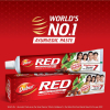Dabur Toothpaste Fluoride Free, Helps in Bad Breath Treatment, Cavity Protection, Plaque Removal, Power of 13 Potent Ayurvedic Herbs, Red 100g - Set of 6 Pcs
