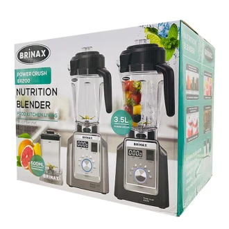 Brinax Blender 3.5L Multi-functional Stainless Steel Blades Powerful Motor 1800W BX200
