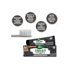 Dabur Herb'l Toothpaste Activated Charcoal Enriched with Activated Charcoal, For Healthy Gums & Strong Teeth, 150g with Brush - Set of 3 Pcs