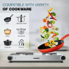 Nikai Hot Plate 188MM Double Steel Body 2500W NKTOE5N2 Overheat Protection System Power Indicator Light Adjustable Thermostat Control