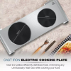 Nikai Hot Plate 188MM Double Steel Body 2500W NKTOE5N2 Overheat Protection System Power Indicator Light Adjustable Thermostat Control