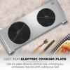 Nikai Hot Plate 188MM Double Steel Body 2500W NKTOE5N2 Overheat Protection System Power Indicator Light Adjustable Thermostat Control