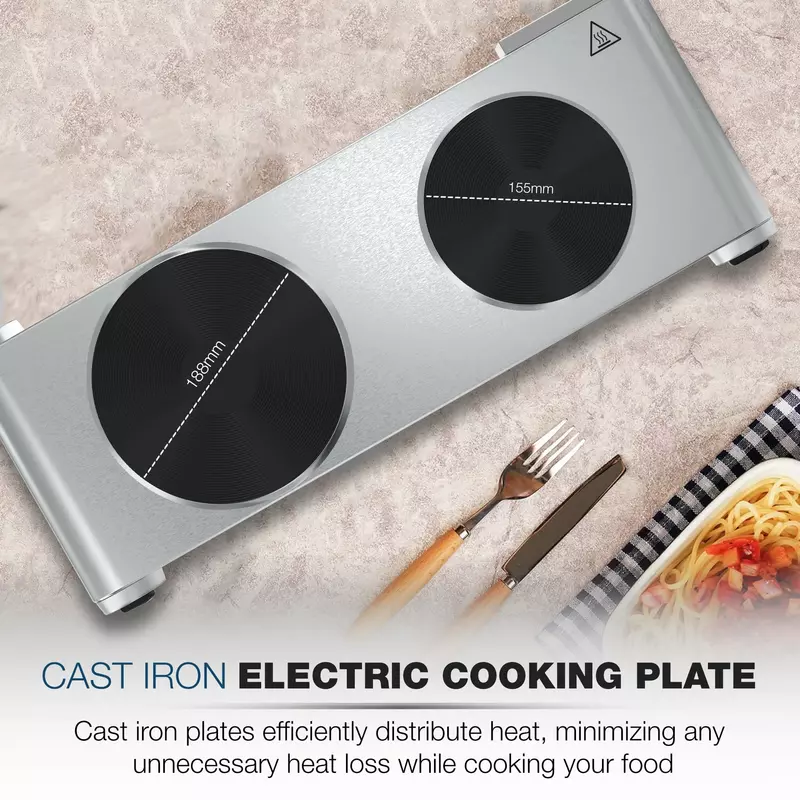 Nikai Hot Plate 188Mm Double Steel Body 2500W Nktoe5N2 Overheat Protection System Power Indicator Light Adjustable Thermostat Control 11 Nikai Hot Plate 188Mm Double Steel Body 2500W Nktoe5N2 Overheat Protection System Power Indicator Light Adjustable Thermostat Control