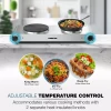 Nikai Hot Plate 188MM Double Steel Body 2500W NKTOE5N2 Overheat Protection System Power Indicator Light Adjustable Thermostat Control
