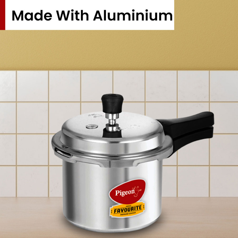 Pigeon Pressure Cooker 7.5L Deluxe Outer Lid Aluminium Sap 104 - Ergonomic Sturdy Handle Thermal Efficiency Special Alloy Safety Plug 2 Pigeon Pressure Cooker 7.5L Deluxe Outer Lid Aluminium Sap 104 - Ergonomic Sturdy Handle Thermal Efficiency Special Alloy Safety Plug