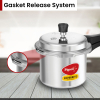 Pigeon Pressure Cooker 7.5l Deluxe Outer Lid Aluminium Sap 104 - Ergonomic Sturdy Handle Thermal Efficiency Special Alloy Safety Plug