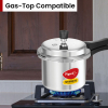 Pigeon Pressure Cooker 3l Deluxe Outer Lid Aluminium Sap 102 - Ergonomic Sturdy Handle Thermal Efficiency Special Alloy Safety Plug