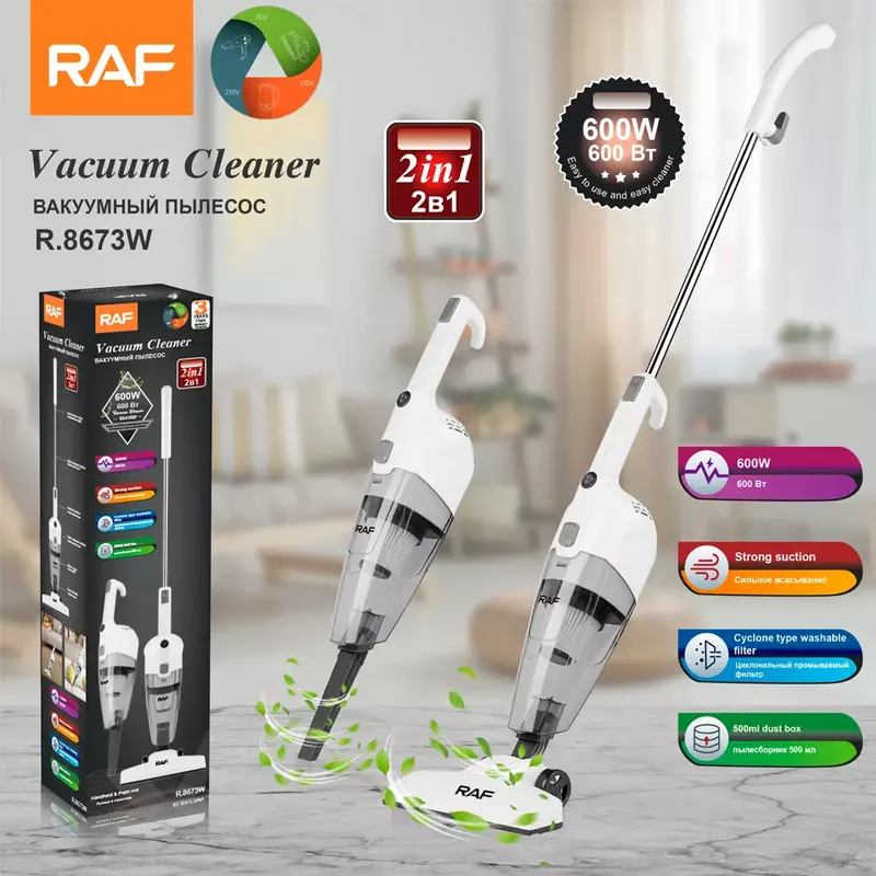 Raf Multi 2 In 1 Portable Handheld Upright Vacuum Cleaner Bagless Car Stick Vacuum Cleaner 600W R8673 6 Raf Multi 2 In 1 Portable Handheld Upright Vacuum Cleaner Bagless Car Stick Vacuum Cleaner 600W R8673