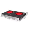 RAF Infrared Cooker Double 3500W + 3500W Touch Control Cooking Stove Heating Radiant, Large Firepower, Pattern Cooking, Simple Operation R.8088