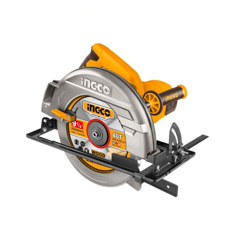 Ingco Circular Saw 2200W With Adjustable Depth &Amp; Bevel Cutting, 235Mm Blade Cs18578 1 Ingco Circular Saw 2200W With Adjustable Depth &Amp; Bevel Cutting, 235Mm Blade Cs18578