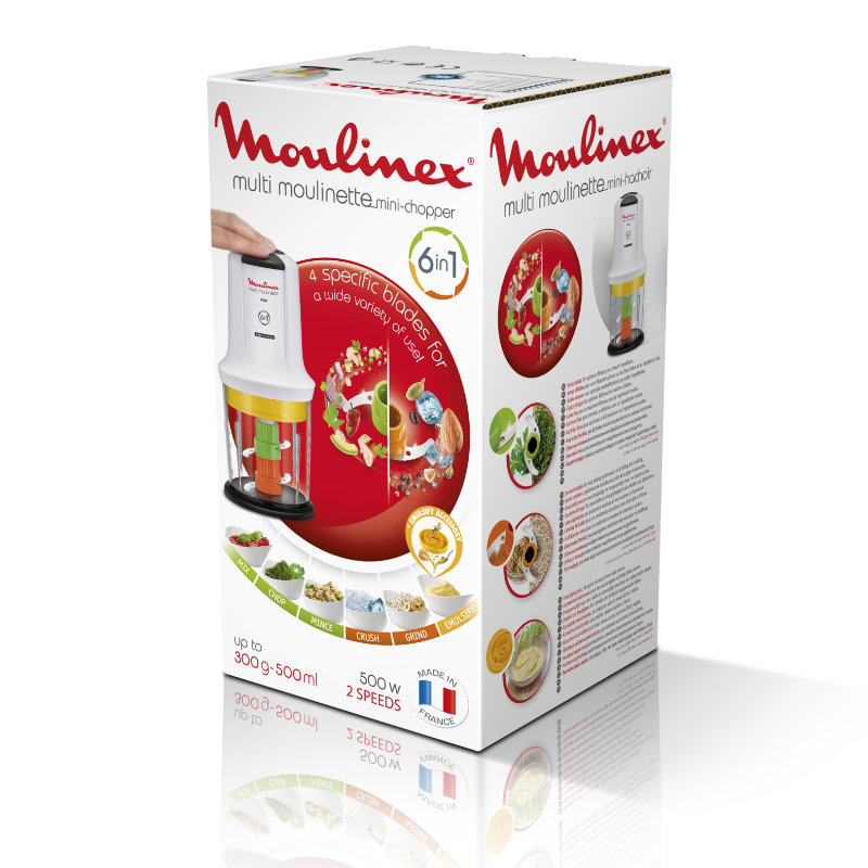 Moulinex Chopper 500W Multi Moulinette 6In1 At723127 5 Moulinex Chopper 500W Multi Moulinette 6In1 At723127