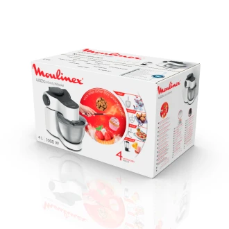 Moulinex Kitchen Machine 1000W 4L 7 Speeds + Pulse 3 Attachments QA311127