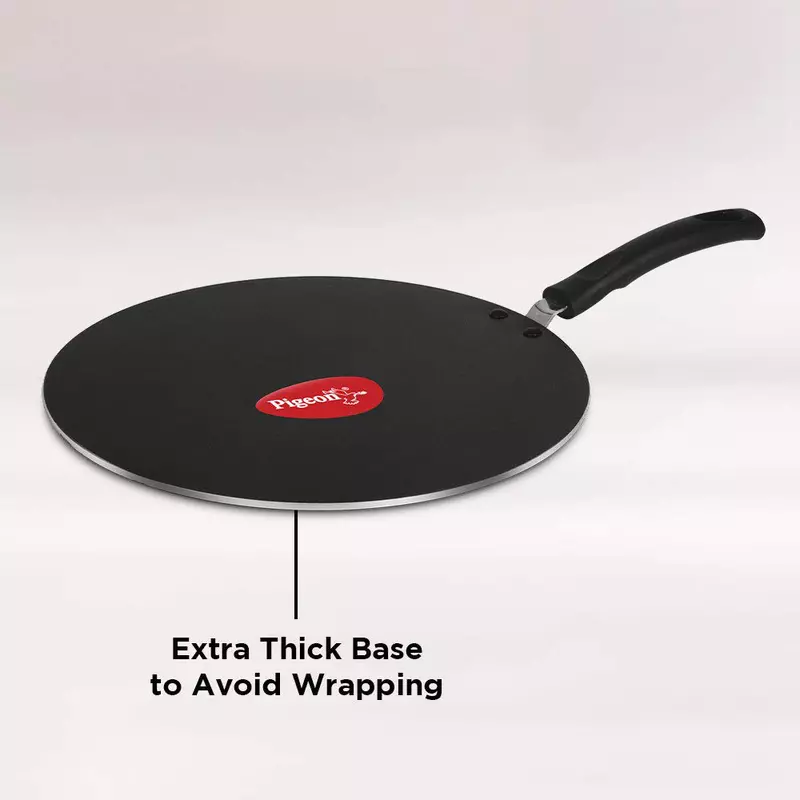 Pigeon Tawa 31Cm Nonstick Multi 310 Cool Touch Handle Sap 271 - 3 Layer Anti Peeling Food Safe Nonstick Coating Extra Thick Layer 6 Pigeon Tawa 31Cm Nonstick Multi 310 Cool Touch Handle Sap 271 - 3 Layer Anti Peeling Food Safe Nonstick Coating Extra Thick Layer