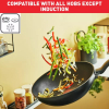 Tefal Super Cook Frypan 28cm Non Electric B4590684 aluminium material heat indicator thermo signal powerglide coating
