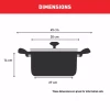 Tefal Super Cook Stewpot 30cm Non Electric B4595484 aluminium material heat indicator thermo signal powerglide coating