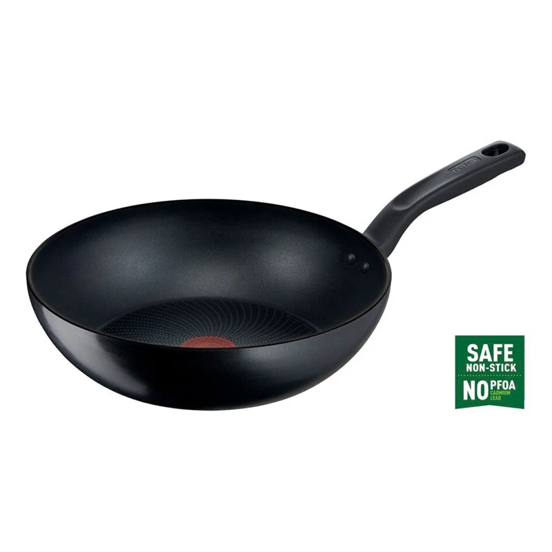 Tefal Total Wokpan 28Cm Non Electric G1521944 Aluminium Material Heat Indicator Thermo Signal Titanium Coating 1 Tefal Total Wokpan 28Cm Non Electric G1521944 Aluminium Material Heat Indicator Thermo Signal Titanium Coating