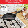 Tefal Super Cook Frypan 28cm Non Electric B4590684 aluminium material heat indicator thermo signal powerglide coating