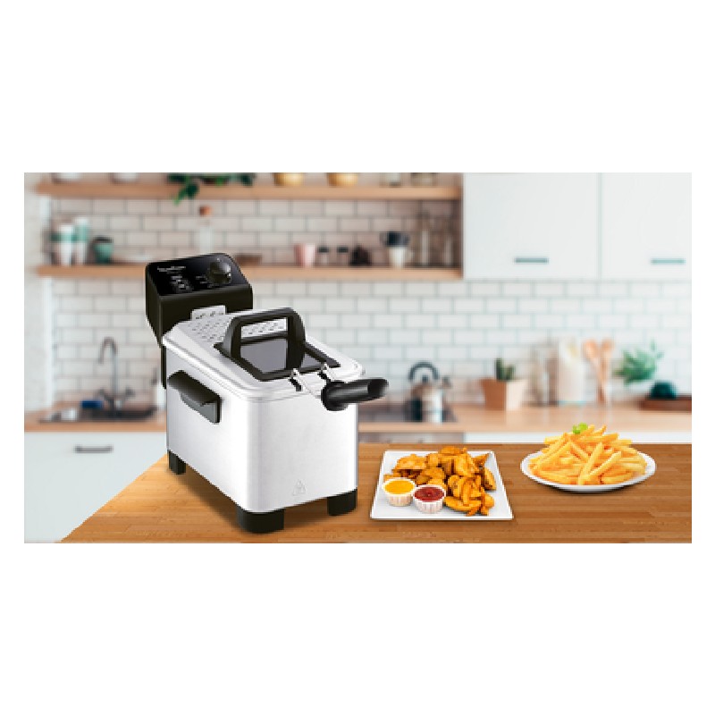 Moulinex Electric Fryer 3L,1.2 Kg, Steel Body, Semi-Pro Fryer With Cool Zone Technology, Adjustable Thermostat, Permanent Metallic Filter, Fast Heating System Am333027 3 Moulinex Electric Fryer 3L,1.2 Kg, Steel Body, Semi-Pro Fryer With Cool Zone Technology, Adjustable Thermostat, Permanent Metallic Filter, Fast Heating System Am333027