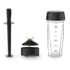Moulinex Blender 2.6L Tritan Blender Jar with 2 Mills, 1600W, Razor Sharp 6 Blades, Infinity Mix, Digital Touch Control with 5 Automatic Programs, 10 Speed Settings, On the Go Bottle LM91HD27