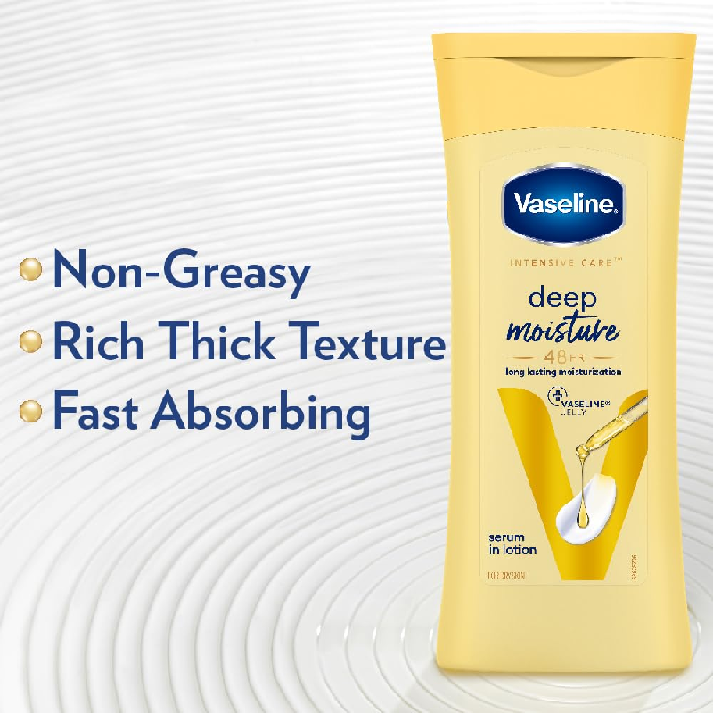 Vaseline Intensive Care Body Lotion Deep Moisture 400Ml (Pack Of 3Pcs) 2 Vaseline Intensive Care Body Lotion Deep Moisture 400Ml (Pack Of 3Pcs)