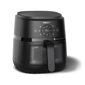 Philips Digital Air Fryer 4.2L 1500W with LED Display, Glass Window, Cool Wall Exterior NA220/09
