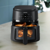 Philips Digital Air Fryer 4.2L 1500W with LED Display, Glass Window, Cool Wall Exterior NA220/09