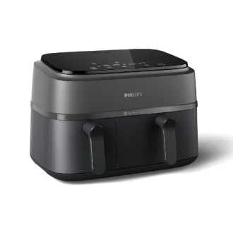 Philips Dual Basket Air Fryer 9L 2750W with LED Display, 8 Presets, Rapid Airflow Design NA350/00