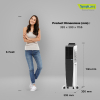 Symphony Tower Air Cooler 55L with Magnetic Full Function Remote DIET 3D 55i+