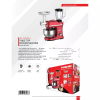 Nikai Kitchen Machine 5L 3 in 1 Blender Mincer and Mixer 1000W NFP555LDN4 Stainless Steel Bowl With Cover Metal Gear 3 Blades Whisk, Dough Hook & Beater 10 Speed
