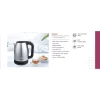 Nikai Jug Kettle 1.7L Steel With Cord Storage 2200W NK420A Automatic Shut Off Boil Dry Protection With Indicator Stainless Steel Body